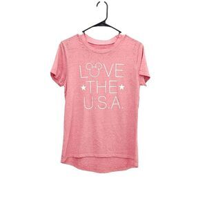 NWT Disney Store "Love The USA" Short Sleeve Tee